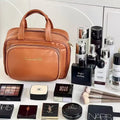 Fashionable and Simple 2025 New Style Makeup Bag, Large Capacity, Divided and Layered Toiletry Bag, Portable Travel Makeup Storage Bag
