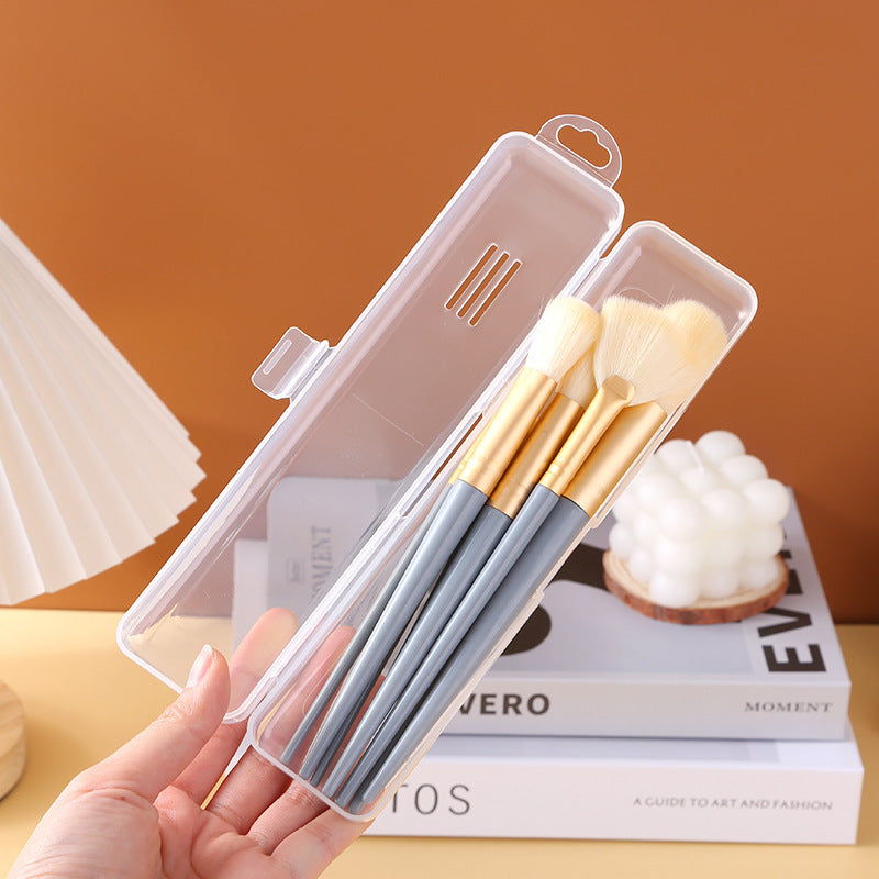 Makeup Brush Storage Box, Portable Dust-Proof Pencil Case with Lid, Eye Shadow Brush, Eyebrow Pencil Organizer Box, Travel Toothbrush Box