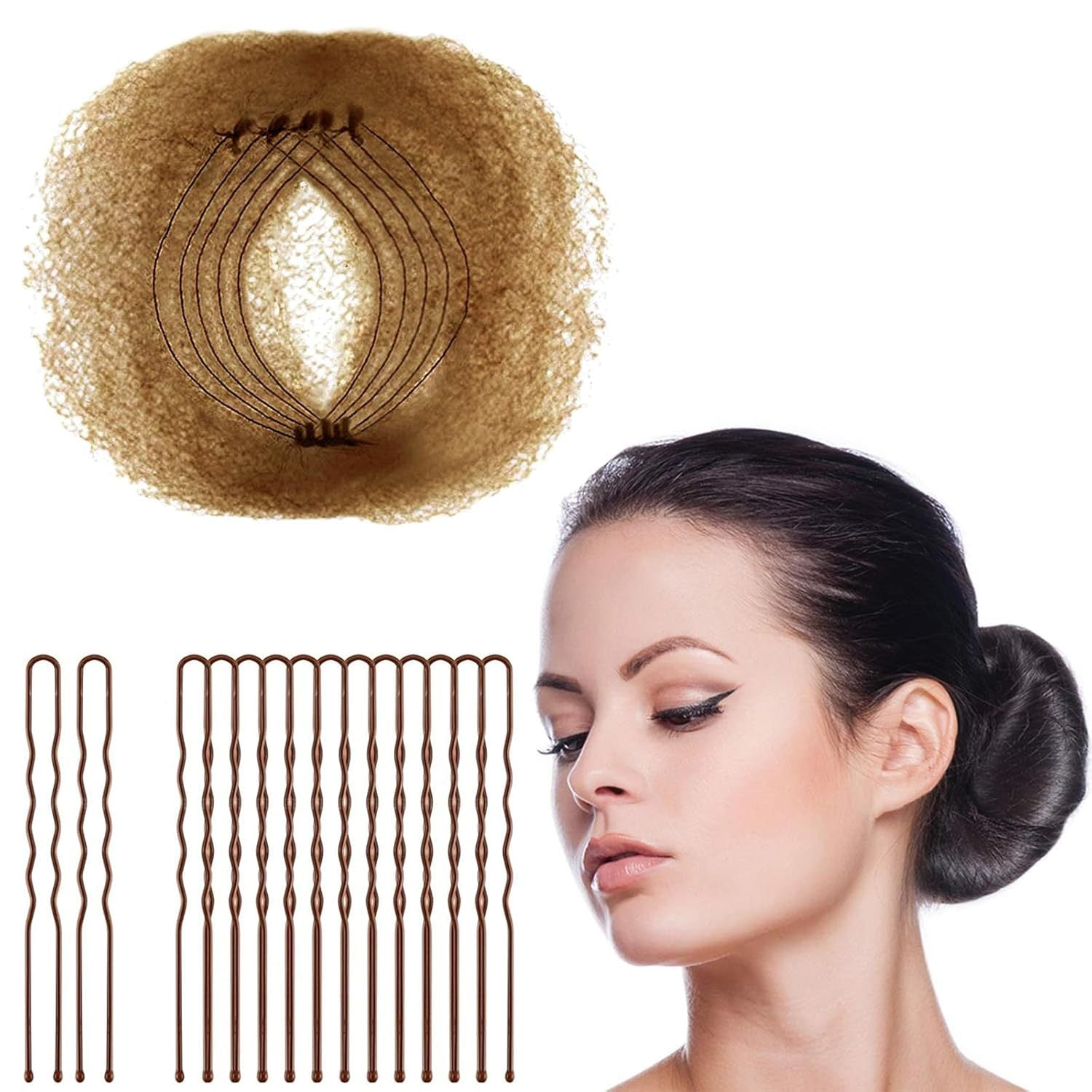 Hair Maker Dance Net Bag Ball Head Pan Head Stewardess Head Flower Hair Invisible Hair Net Wig Disposable Wig