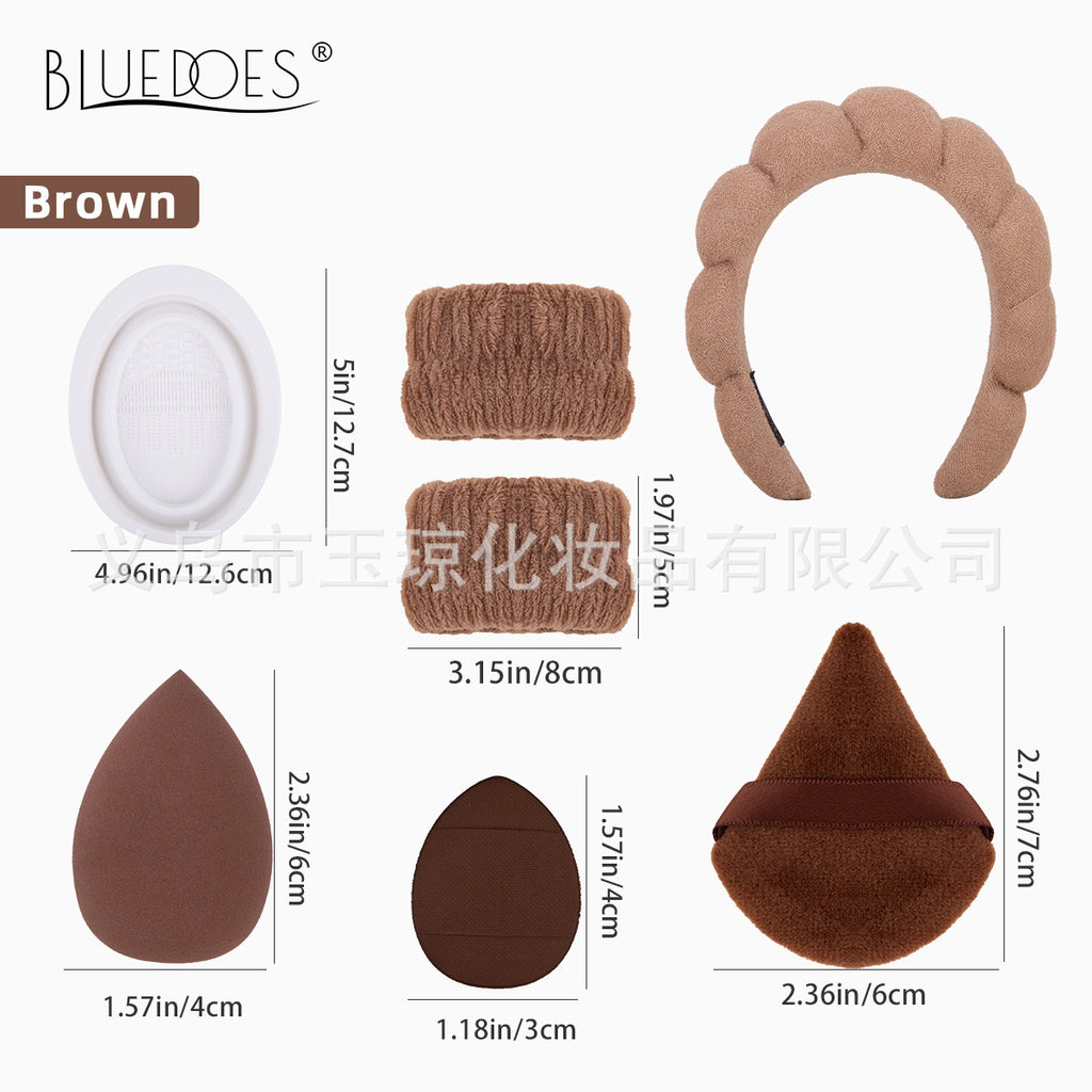 Cross-border explosions makeup brush suit 33-piece set beauty egg powder puff super soft eye shadow brush foundation brush beauty wholesale