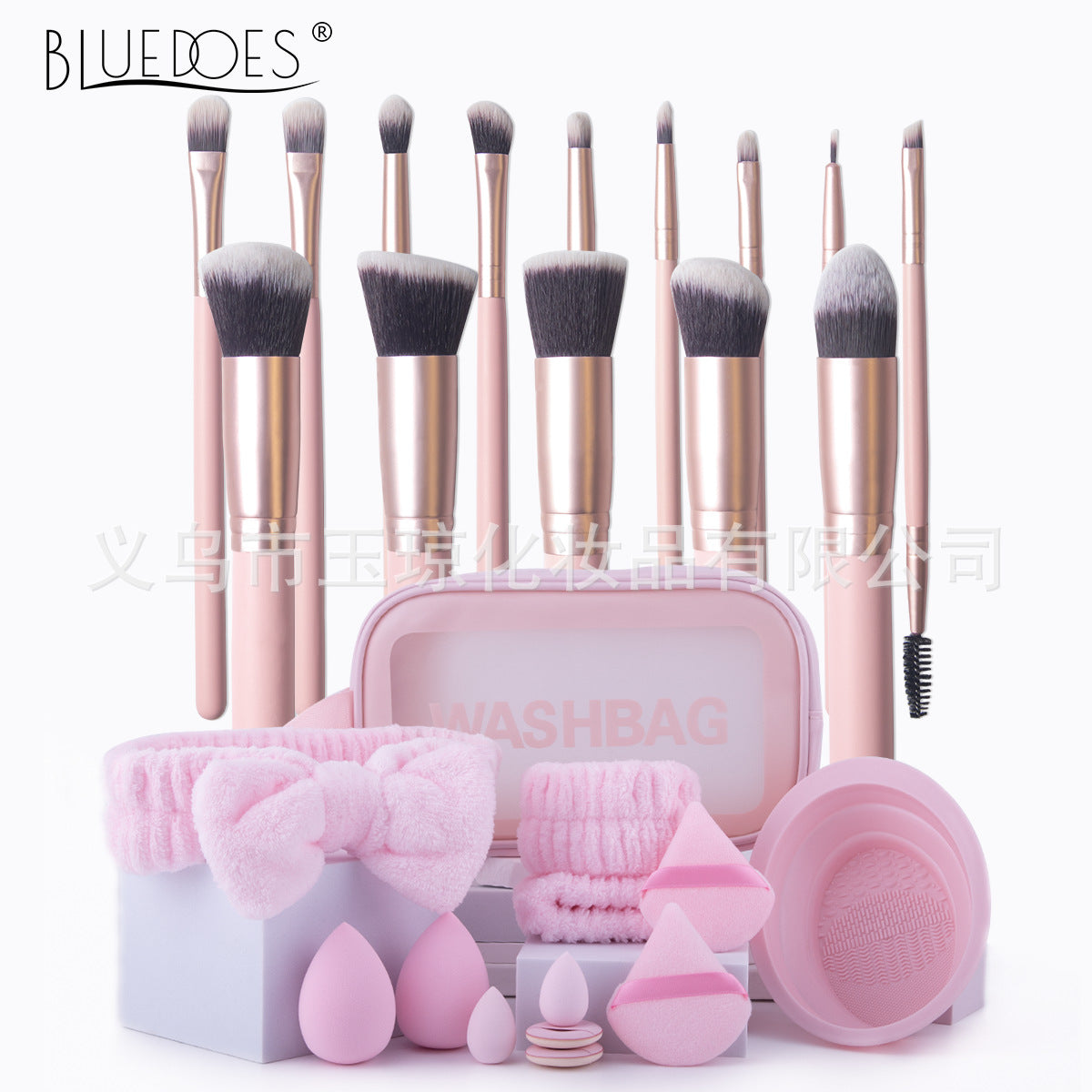 Cross-border explosions makeup brush suit 33-piece set beauty egg powder puff super soft eye shadow brush foundation brush beauty wholesale