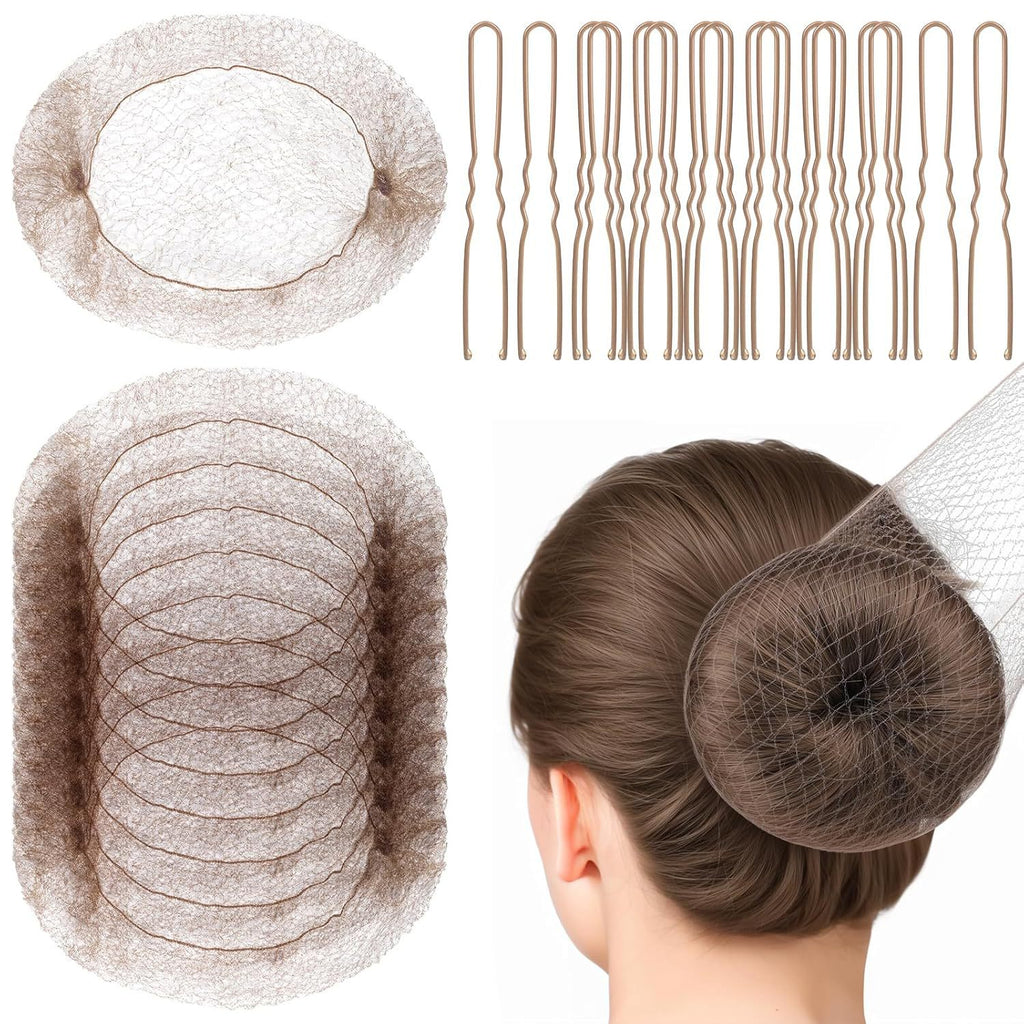 Hair Maker Dance Net Bag Ball Head Pan Head Stewardess Head Flower Hair Invisible Hair Net Wig Disposable Wig