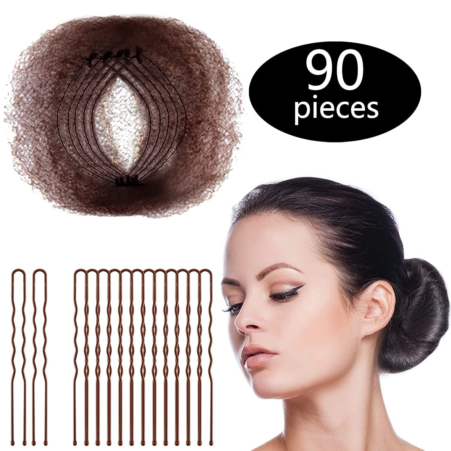 Hair Maker Dance Net Bag Ball Head Pan Head Stewardess Head Flower Hair Invisible Hair Net Wig Disposable Wig