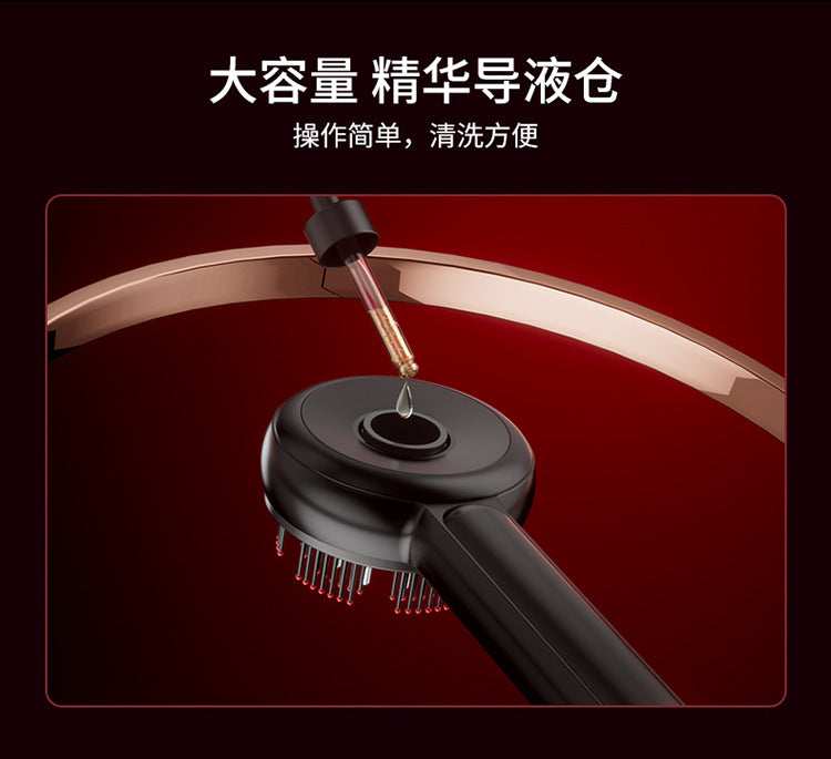 Electric EMS multi-function massage comb laser hair growth instrument scalp massager medicine comb comb hair red comb