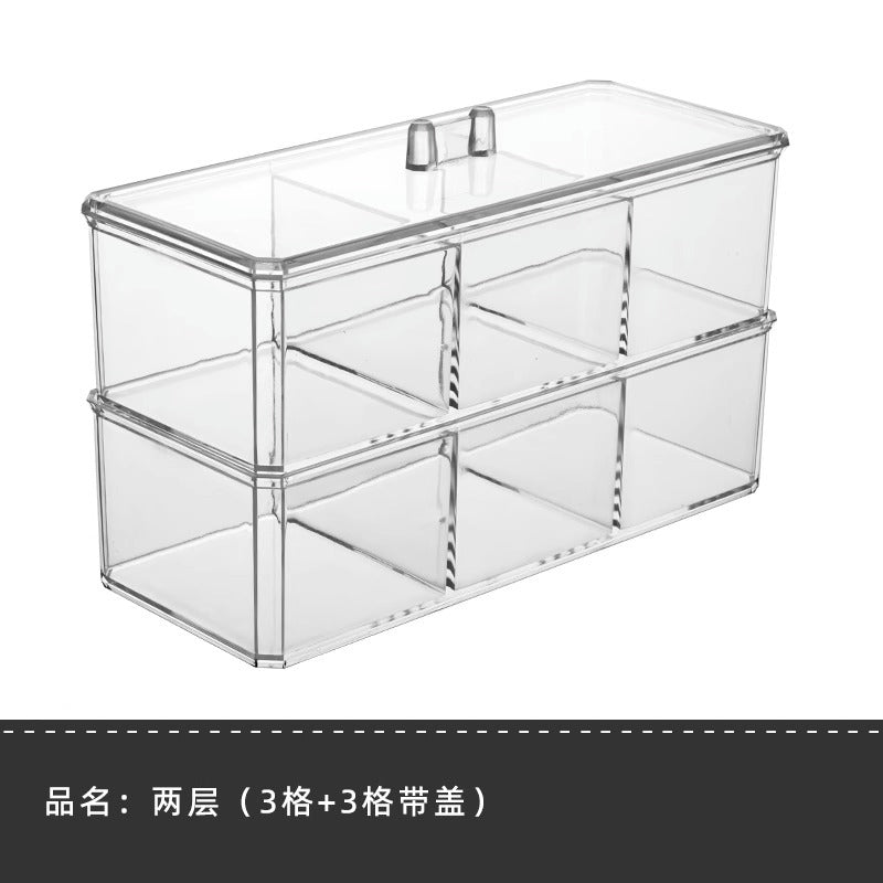 Makeup Cotton Storage Box Beauty Egg Cotton Swab Powder Puff Makeup Remover Cotton Desktop Storage with Lid Bar Storage Transparent Organization