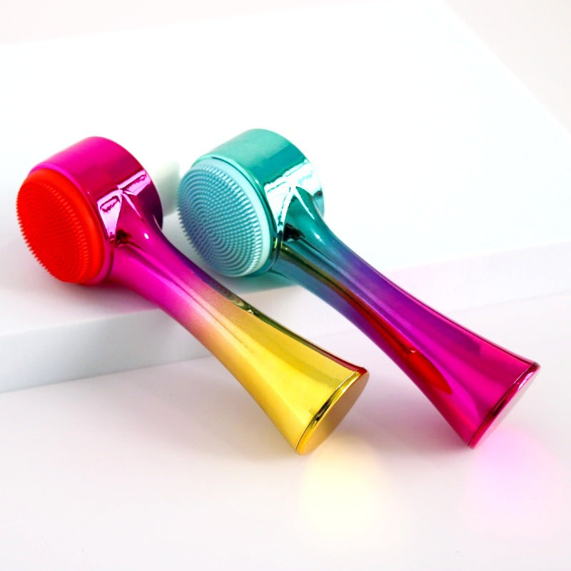 3D Silicone Double-sided Cleansing Brush Silicone Face Washing Brush Soft Hair Cleansing Brush Cleaning Pore Face Washing Instrument Massage Artifact