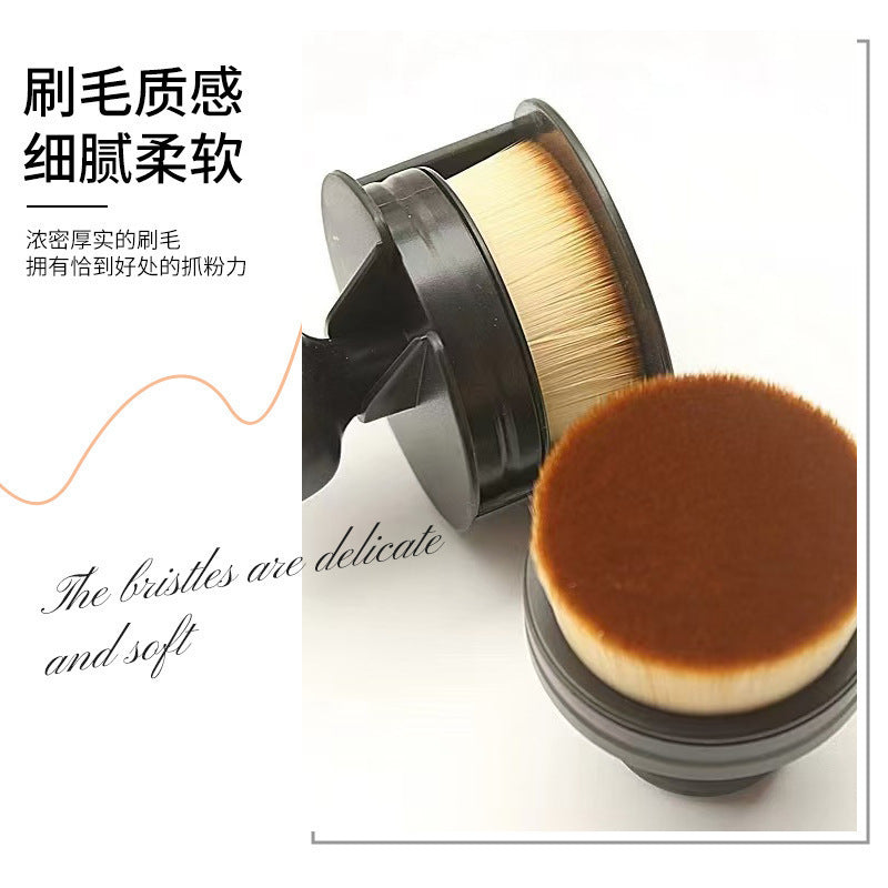 Wholesale Direct Supply of New Large Seal Traceless Foundation Brush Flat Head Makeup Brush Soft Bristles Push and Pull Makeup
