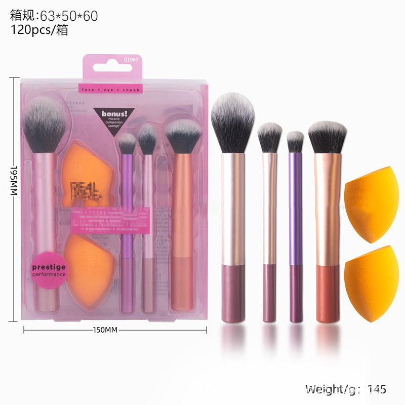 American RT series full set of makeup brushes suit 1997 blush brush vignetting brush eye shadow brush beauty eggs for foreign trade