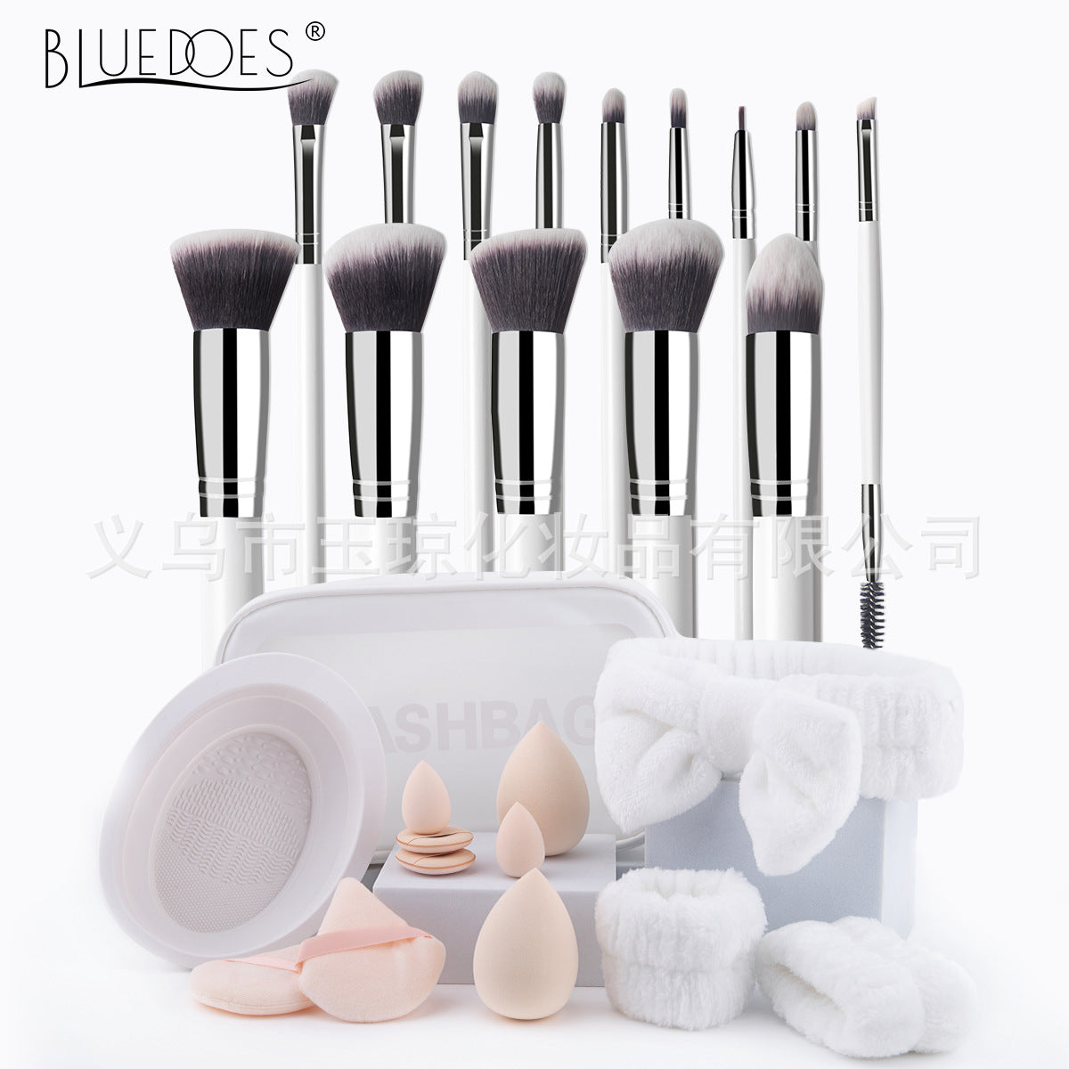 Cross-border explosions makeup brush suit 33-piece set beauty egg powder puff super soft eye shadow brush foundation brush beauty wholesale