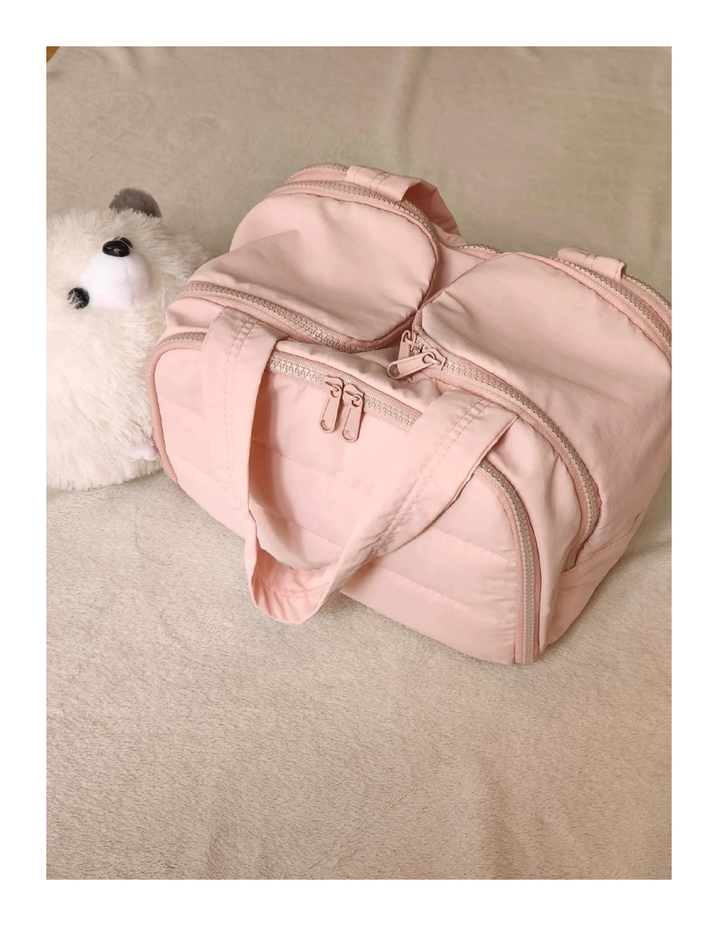 Fashionable and Simple 2025 New Style Makeup Bag, Large Capacity, Divided and Layered Toiletry Bag, Portable Travel Makeup Storage Bag