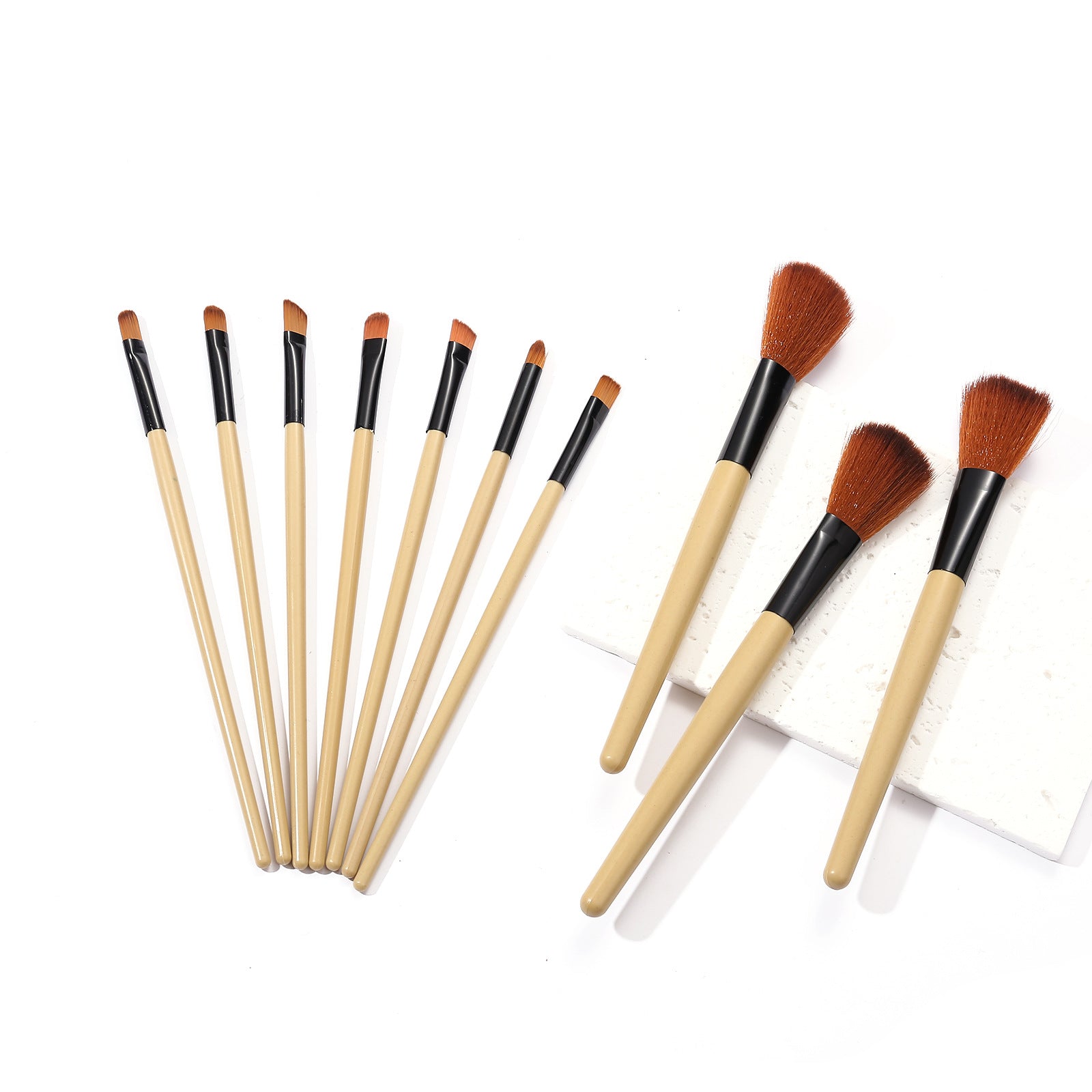 Low-Priced 24-Piece Makeup Brush Set, Animal Hair Portable Beauty Tools