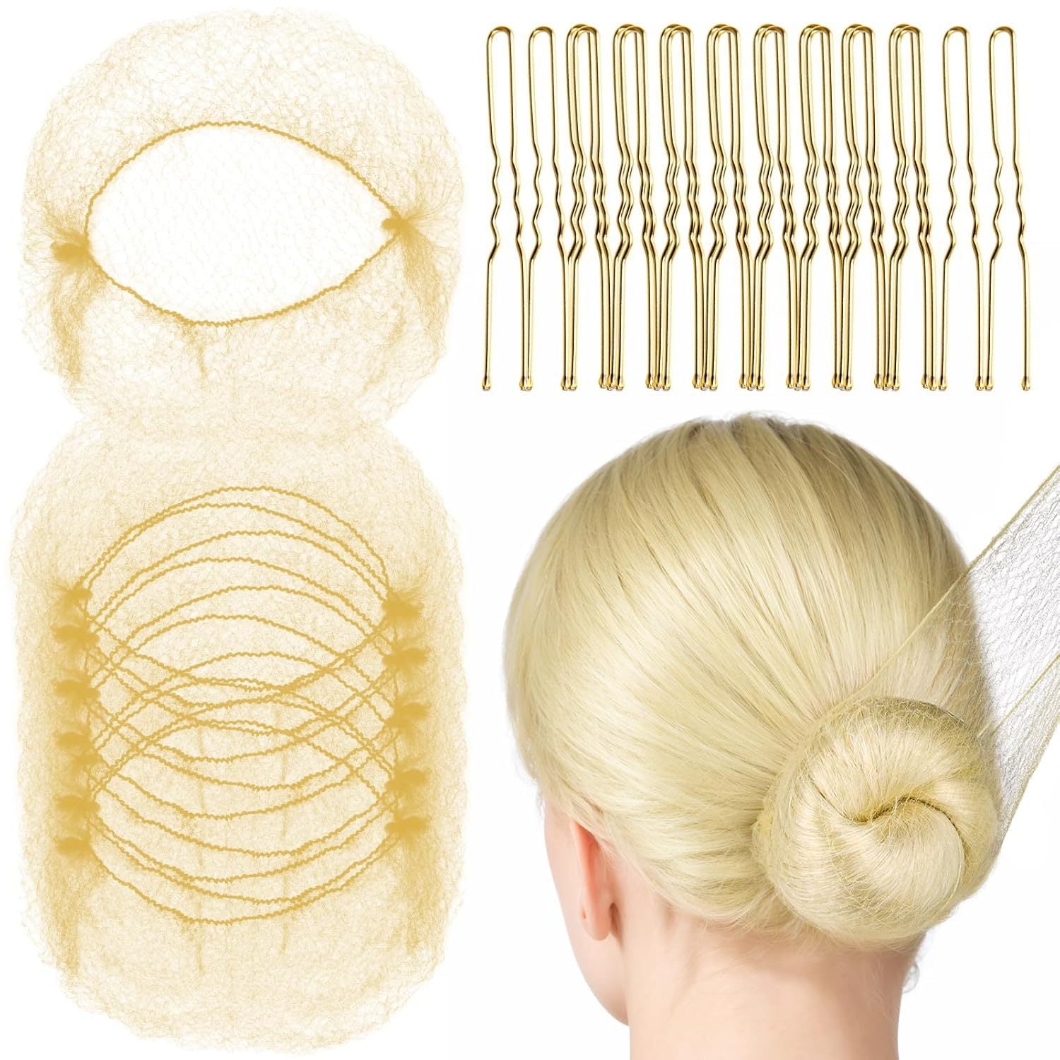 Hair Maker Dance Net Bag Ball Head Pan Head Stewardess Head Flower Hair Invisible Hair Net Wig Disposable Wig