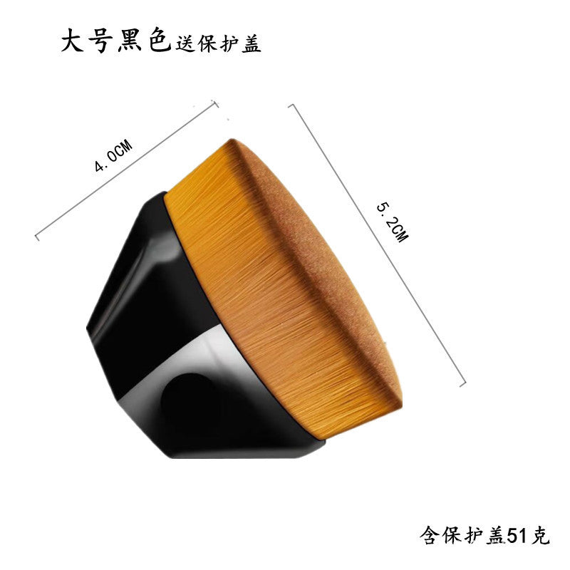 Wholesale Direct Supply of New Large Seal Traceless Foundation Brush Flat Head Makeup Brush Soft Bristles Push and Pull Makeup