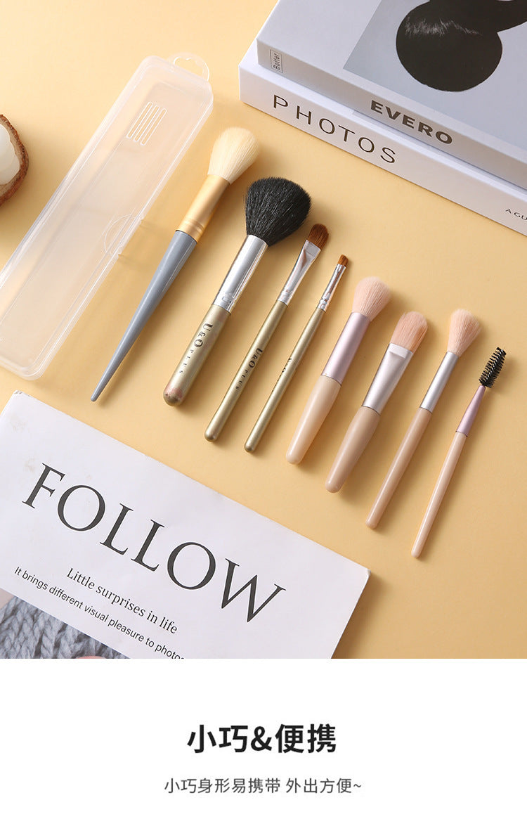 Makeup Brush Storage Box, Portable Dust-Proof Pencil Case with Lid, Eye Shadow Brush, Eyebrow Pencil Organizer Box, Travel Toothbrush Box