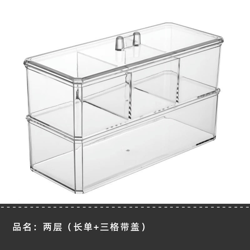 Makeup Cotton Storage Box Beauty Egg Cotton Swab Powder Puff Makeup Remover Cotton Desktop Storage with Lid Bar Storage Transparent Organization