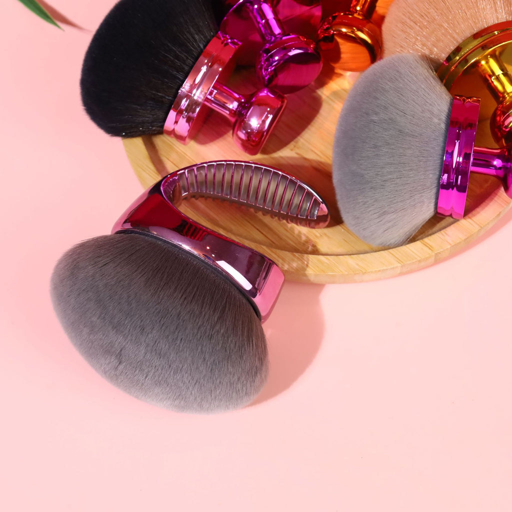 Cross-Border Multifunctional Mushroom Head Body Brush for Loose Powder Setting Makeup Brush Soft Bristle Portable Set Factory Direct Supply