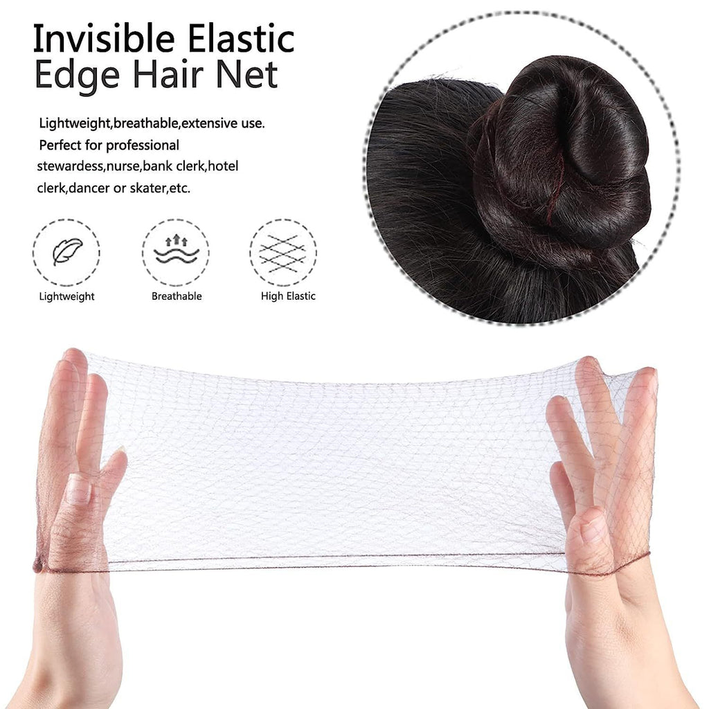 Hair Maker Dance Net Bag Ball Head Pan Head Stewardess Head Flower Hair Invisible Hair Net Wig Disposable Wig