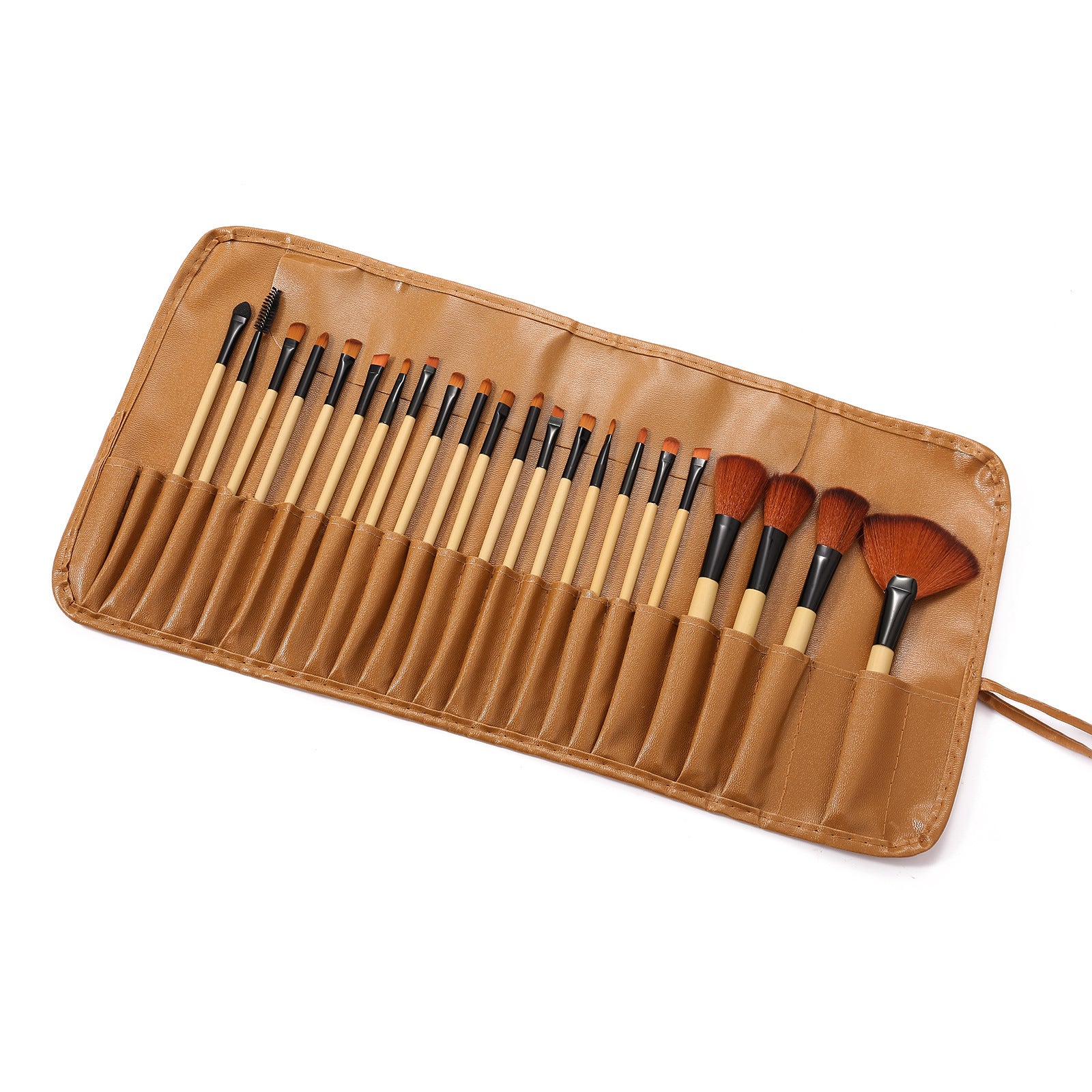 Low-Priced 24-Piece Makeup Brush Set, Animal Hair Portable Beauty Tools