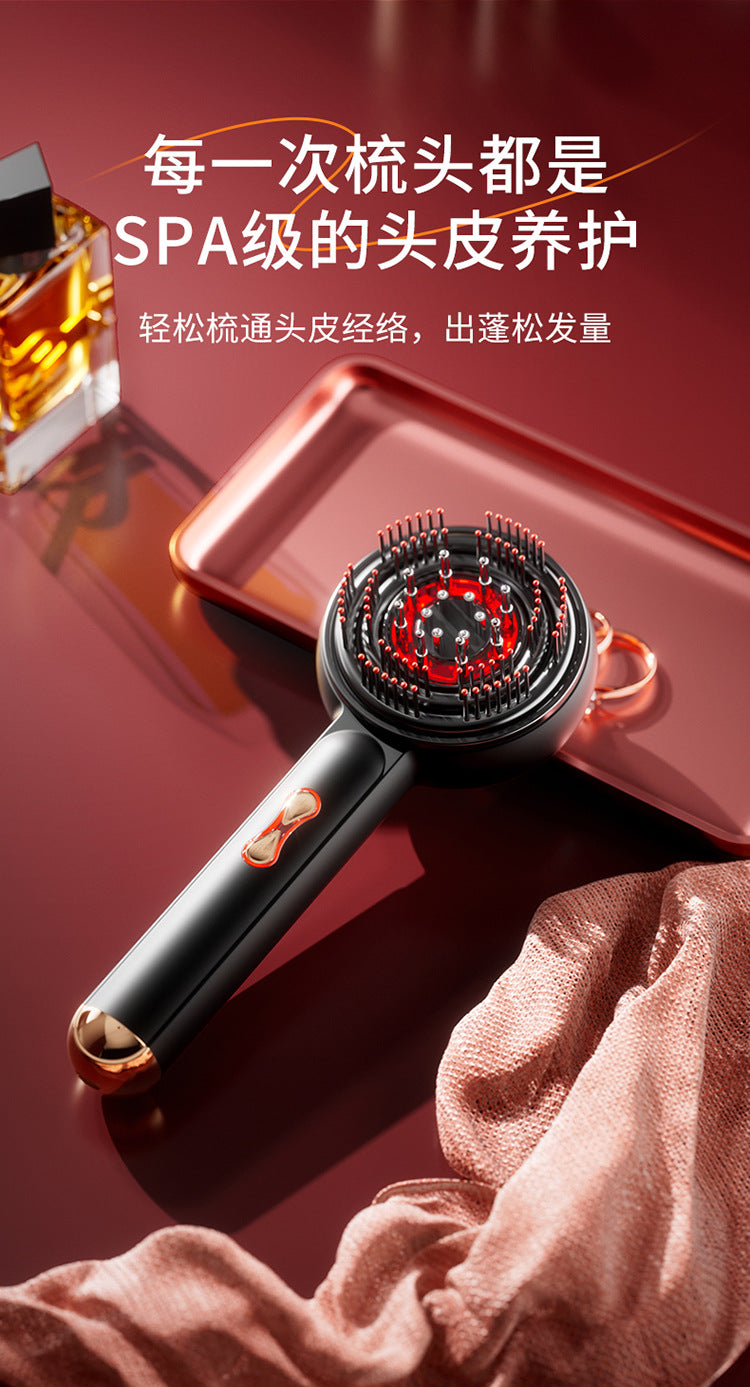Electric EMS multi-function massage comb laser hair growth instrument scalp massager medicine comb comb hair red comb