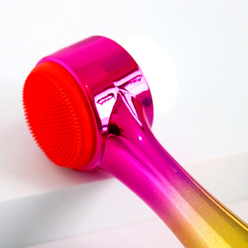 3D Silicone Double-sided Cleansing Brush Silicone Face Washing Brush Soft Hair Cleansing Brush Cleaning Pore Face Washing Instrument Massage Artifact