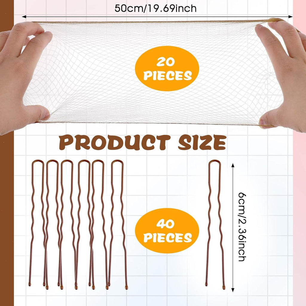 Hair Maker Dance Net Bag Ball Head Pan Head Stewardess Head Flower Hair Invisible Hair Net Wig Disposable Wig