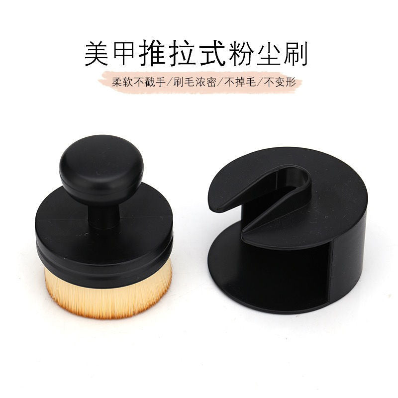Wholesale Direct Supply of New Large Seal Traceless Foundation Brush Flat Head Makeup Brush Soft Bristles Push and Pull Makeup