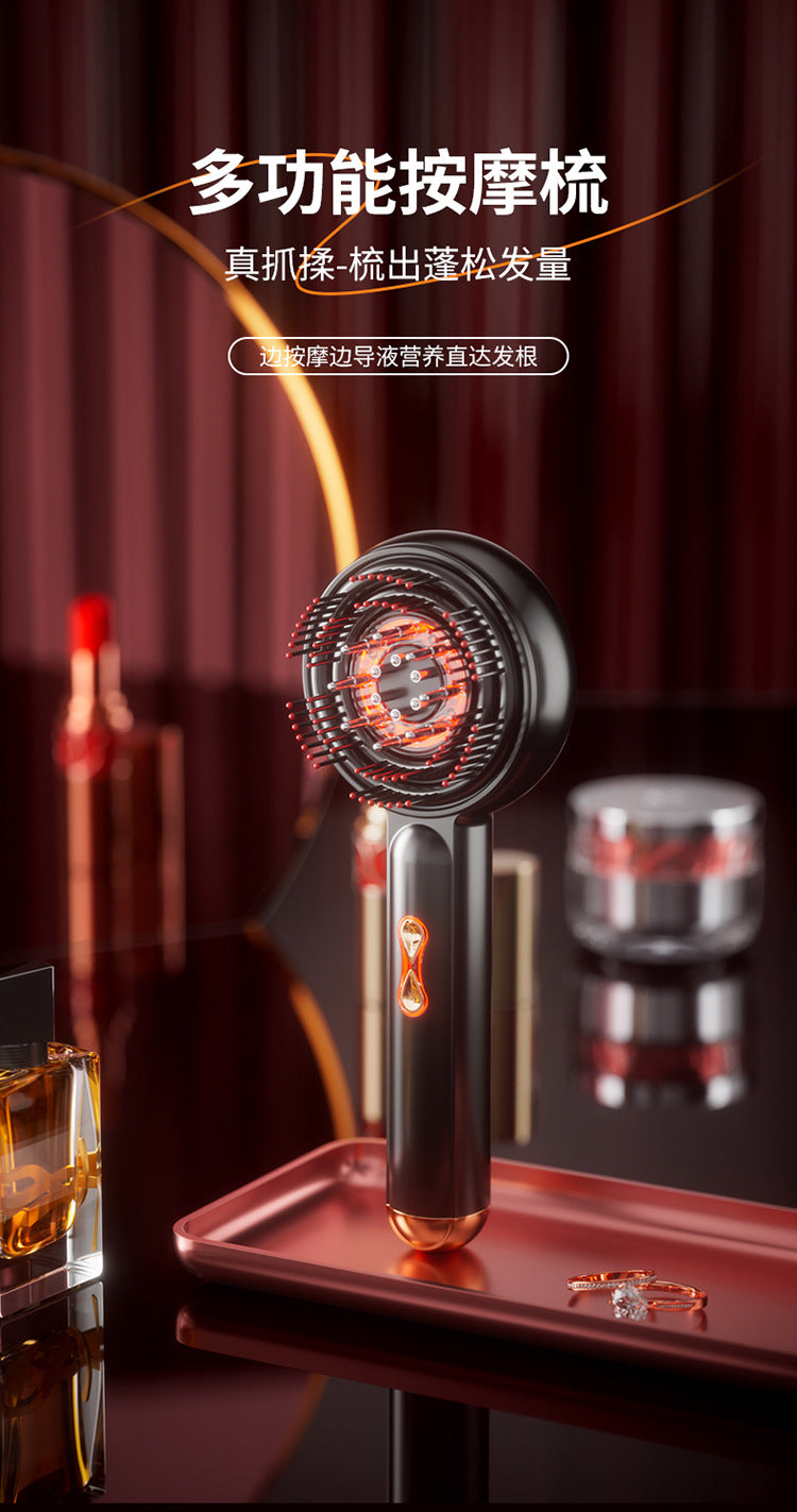Electric EMS multi-function massage comb laser hair growth instrument scalp massager medicine comb comb hair red comb
