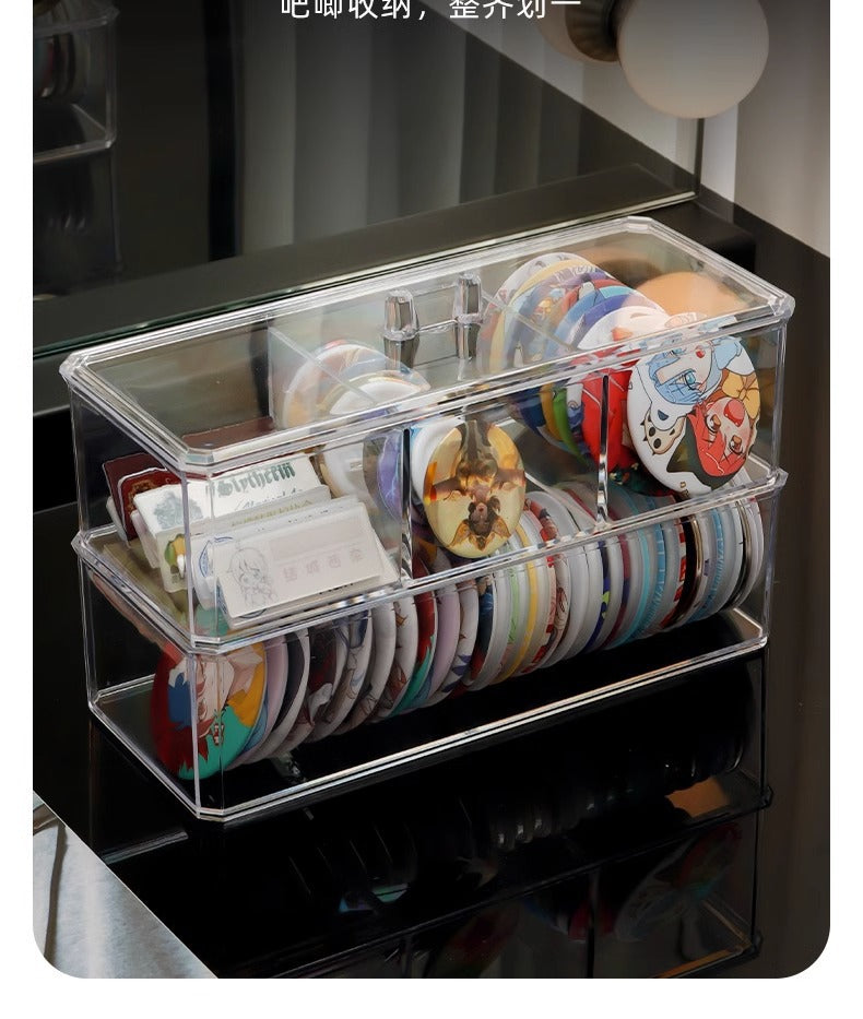 Makeup Cotton Storage Box Beauty Egg Cotton Swab Powder Puff Makeup Remover Cotton Desktop Storage with Lid Bar Storage Transparent Organization
