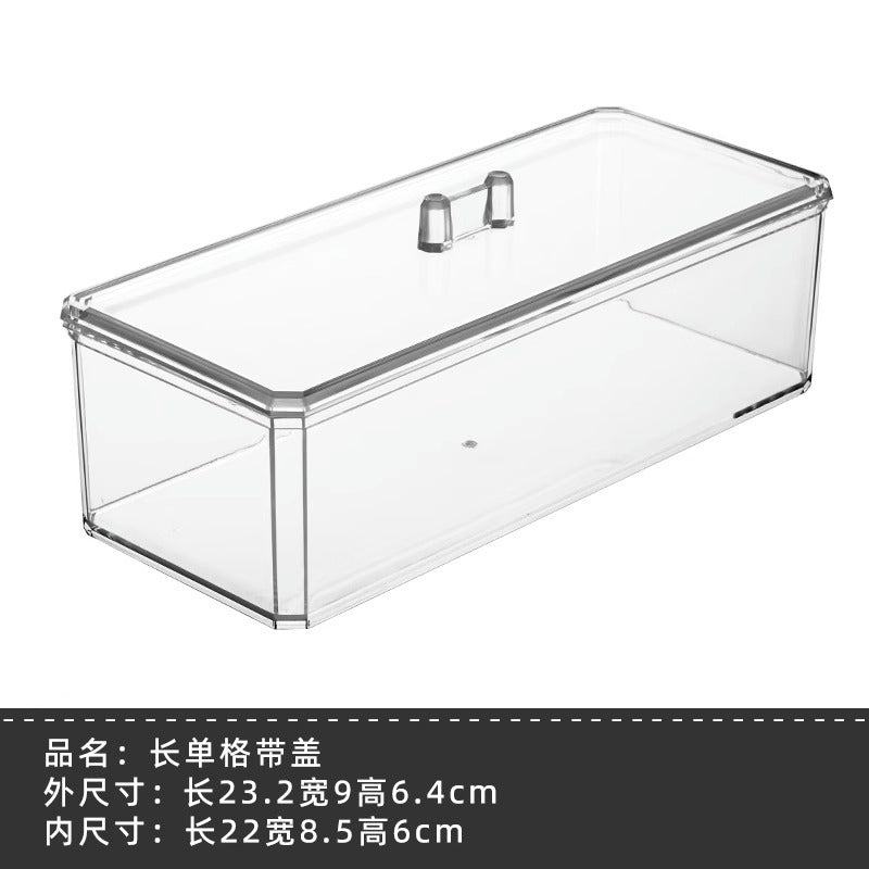 Makeup Cotton Storage Box Beauty Egg Cotton Swab Powder Puff Makeup Remover Cotton Desktop Storage with Lid Bar Storage Transparent Organization