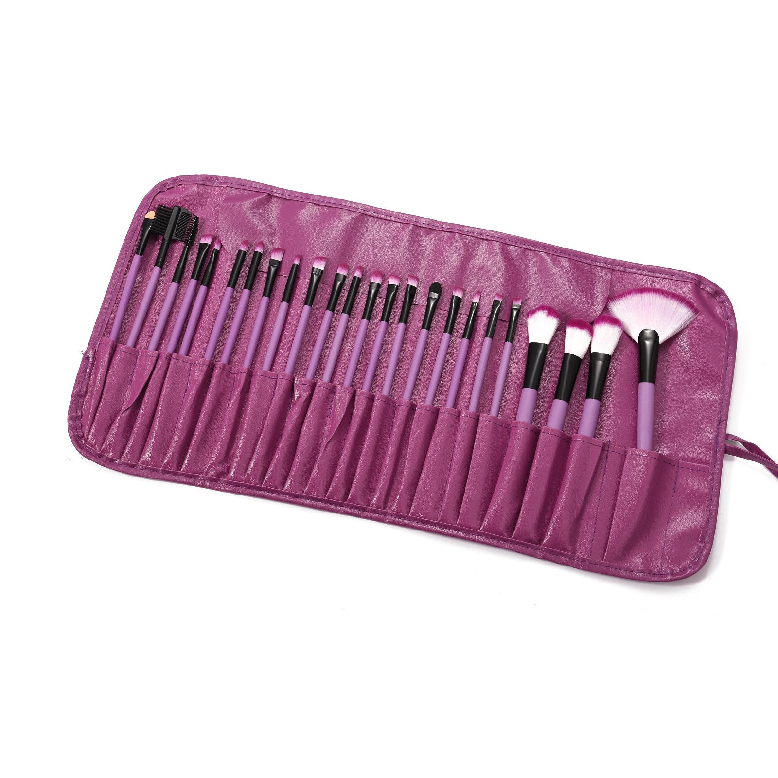 Low-Priced 24-Piece Makeup Brush Set, Animal Hair Portable Beauty Tools