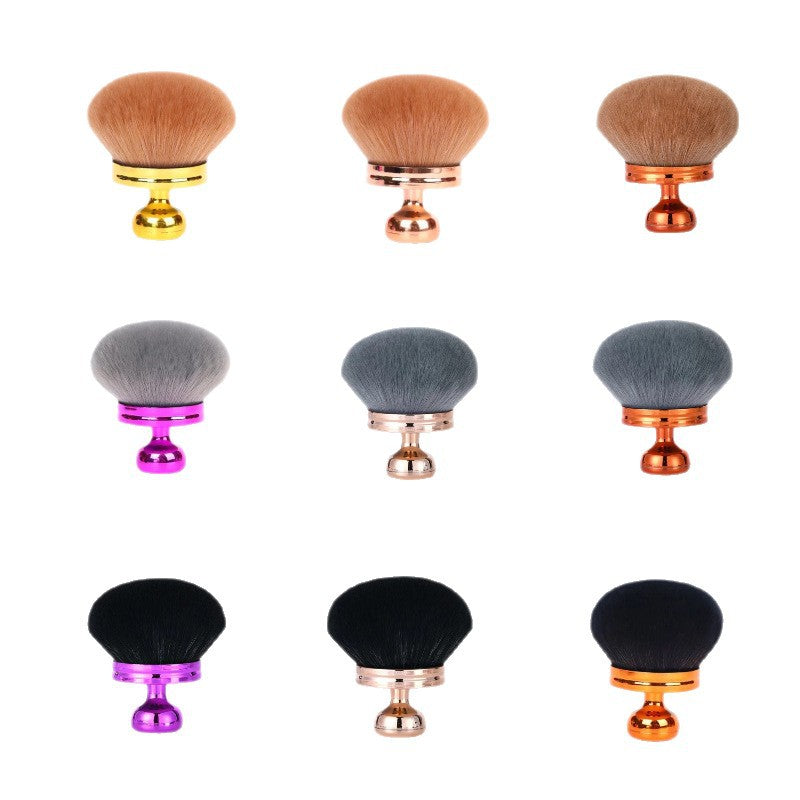 Cross-Border Multifunctional Mushroom Head Body Brush for Loose Powder Setting Makeup Brush Soft Bristle Portable Set Factory Direct Supply