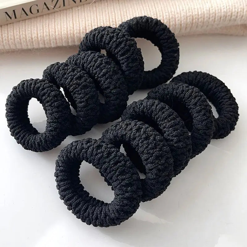 6pcs of Upgraded Wide and Thick Hair Ties, Fashionable for Ponytails and Buns, Made of Durable Elastic Material That Won'T Dama