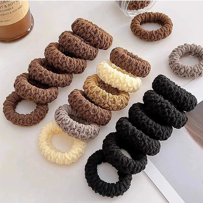 6pcs of Upgraded Wide and Thick Hair Ties, Fashionable for Ponytails and Buns, Made of Durable Elastic Material That Won'T Dama