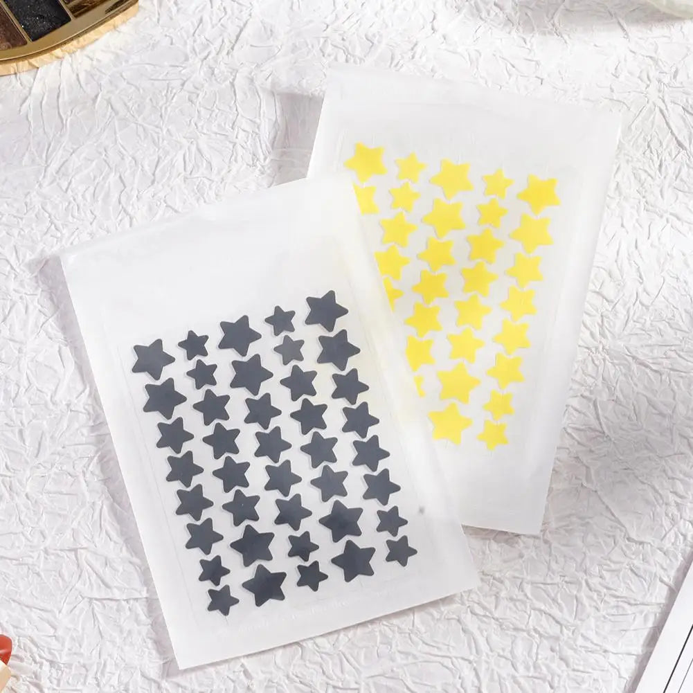 40pcs Colorful PE Pimple Patches Cute Star Shaped Pimple Cover Sticker Invisible Pimple Cover Removal Pimple Patch