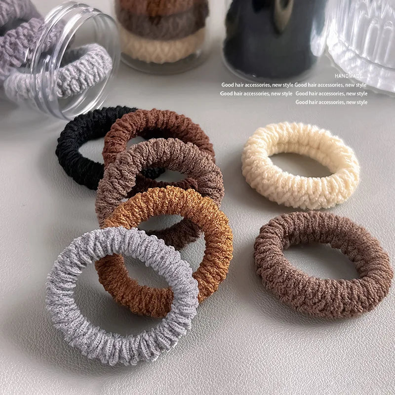 6pcs of Upgraded Wide and Thick Hair Ties, Fashionable for Ponytails and Buns, Made of Durable Elastic Material That Won'T Dama