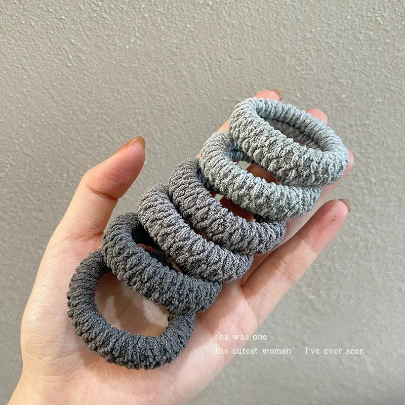 6pcs of Upgraded Wide and Thick Hair Ties, Fashionable for Ponytails and Buns, Made of Durable Elastic Material That Won'T Dama