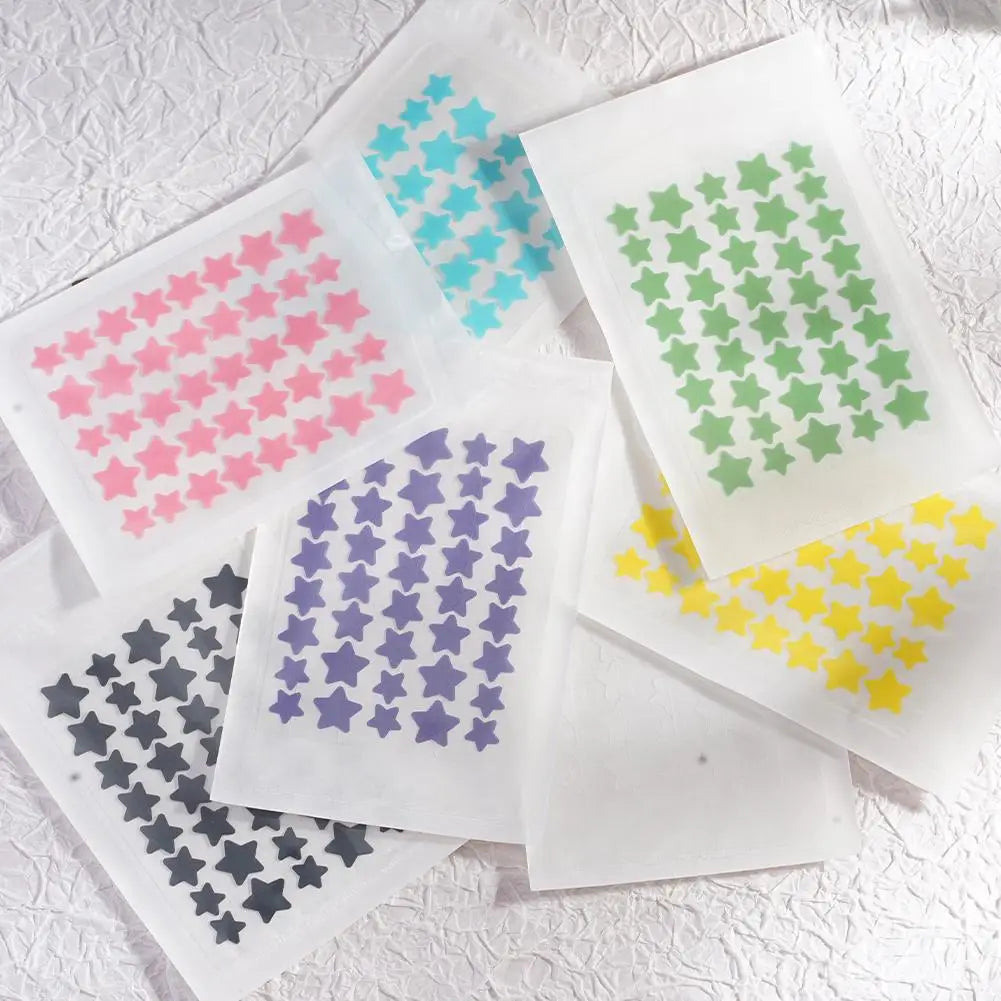 40pcs Pimple Patches Colorful Star-Shaped PE Pimple Patches For Ance Cute And Invisible Pimple Cover Stickers for Pimple Removal