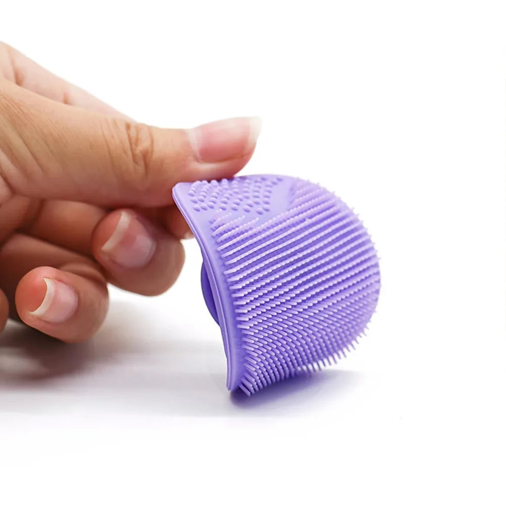 Soft Silicone Face Brush Cleanser and Massager Manual Facial Cleansing Brush Exfoliating Silicone Face Scrubber for Women Man