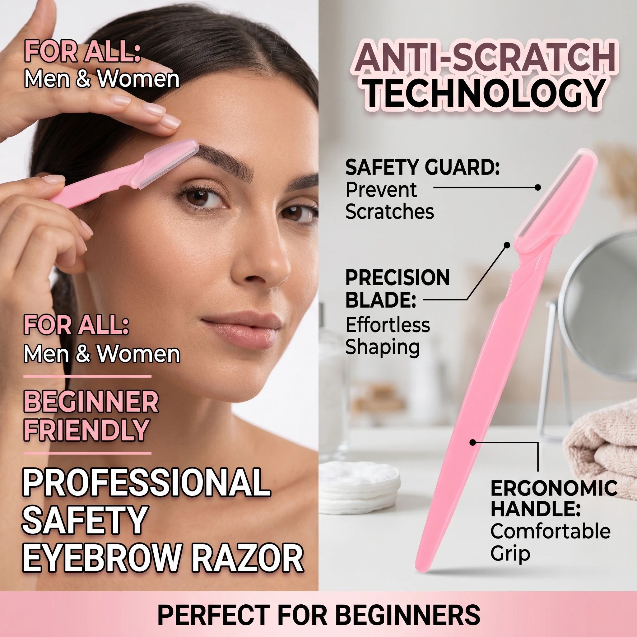 Eyebrow Trimmer Blade Shaver Portable Face Razor Eye Brow Epilation Hair Removal Cutters Safety Razor Makeup Tools
