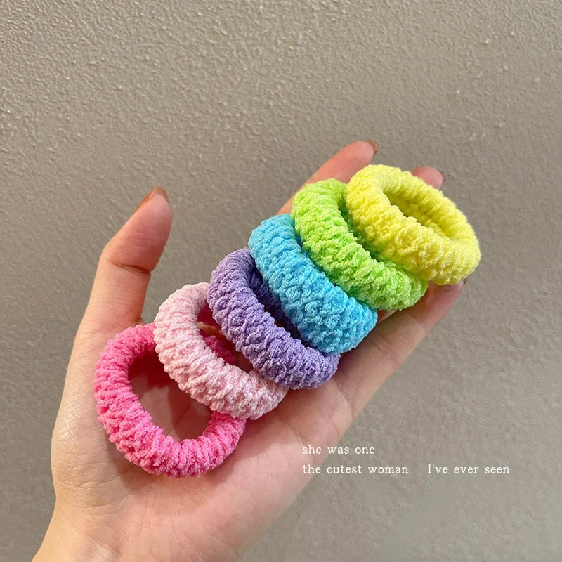 6pcs of Upgraded Wide and Thick Hair Ties, Fashionable for Ponytails and Buns, Made of Durable Elastic Material That Won'T Dama