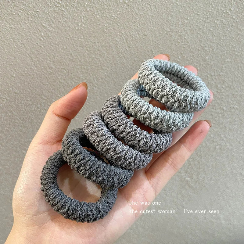 6pcs of Upgraded Wide and Thick Hair Ties, Fashionable for Ponytails and Buns, Made of Durable Elastic Material That Won'T Dama