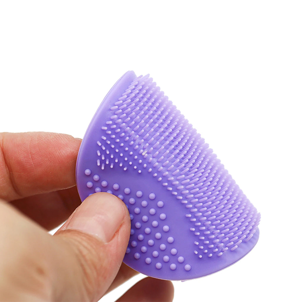 Soft Silicone Face Brush Cleanser and Massager Manual Facial Cleansing Brush Exfoliating Silicone Face Scrubber for Women Man