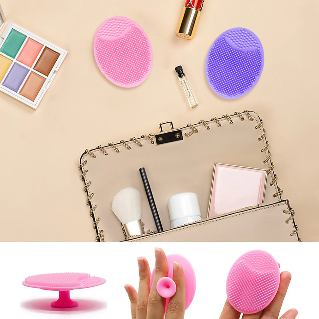 Soft Silicone Face Brush Cleanser and Massager Manual Facial Cleansing Brush Exfoliating Silicone Face Scrubber for Women Man