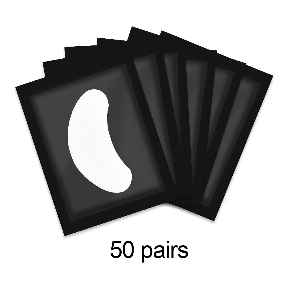 50 Pairs Eyelash Extension Patch Hydrogel Patches Gel Pad Makeup Lash Lift Tools Under Eye Patch Pads for Eyelash Extension