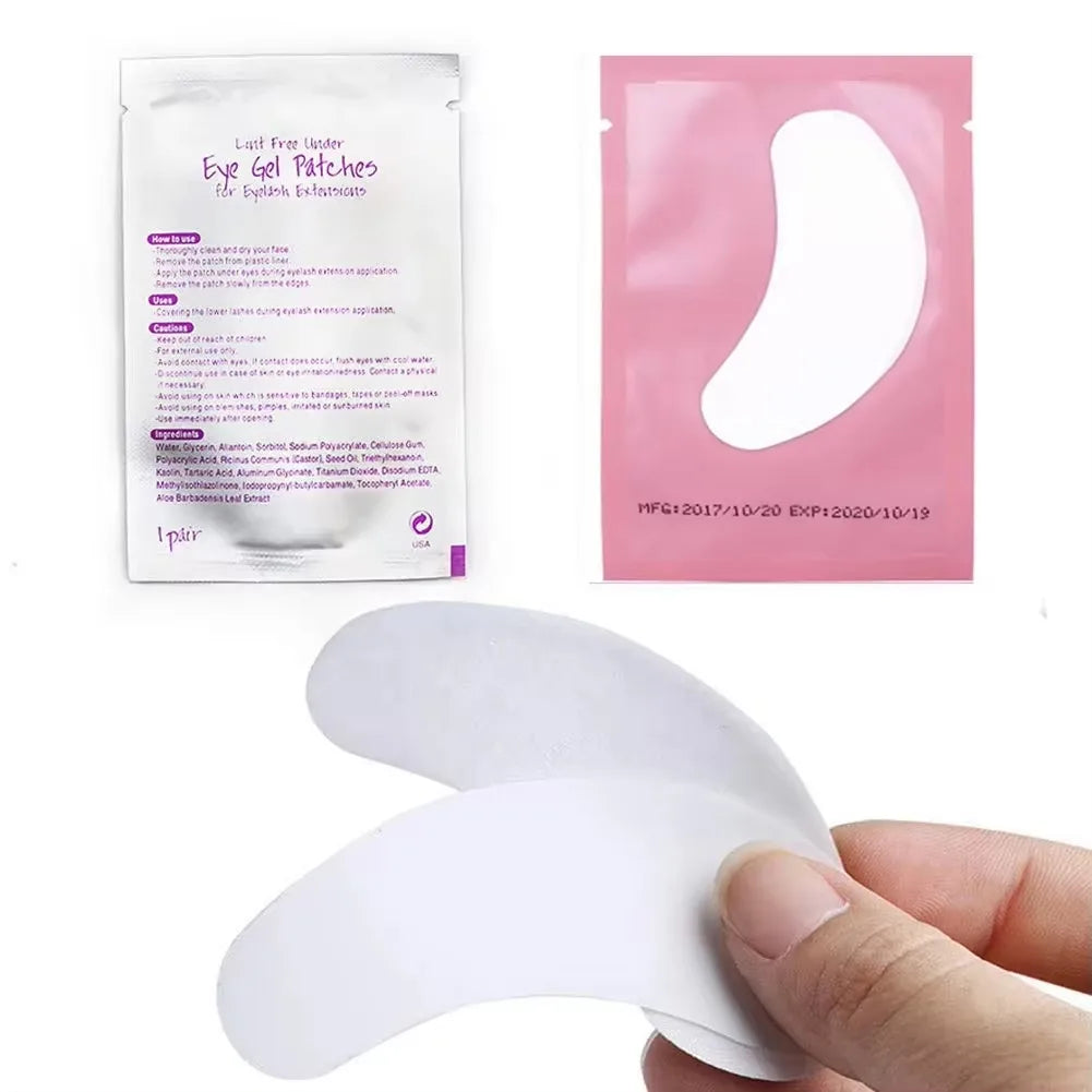 50 Pairs Eyelash Under Eye Patches Eye Pad Isolation Remove Hydrogel Eye Patch Sticker Gasket Eyelash Extension Makeup Tools