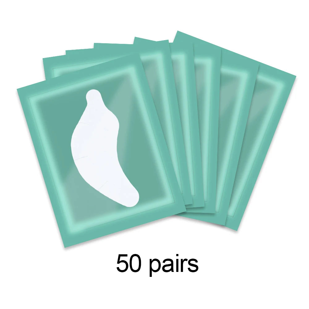 50 Pairs Eyelash Extension Patch Hydrogel Patches Gel Pad Makeup Lash Lift Tools Under Eye Patch Pads for Eyelash Extension