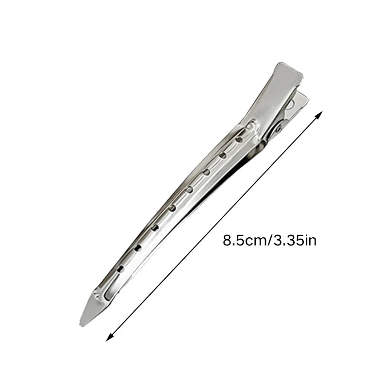 Hair Salon Hair Clips Metal Duckbill Crocodile Curling Hair Styling Clips Barber Shop Hair Positioning Clips Women Hair Clips