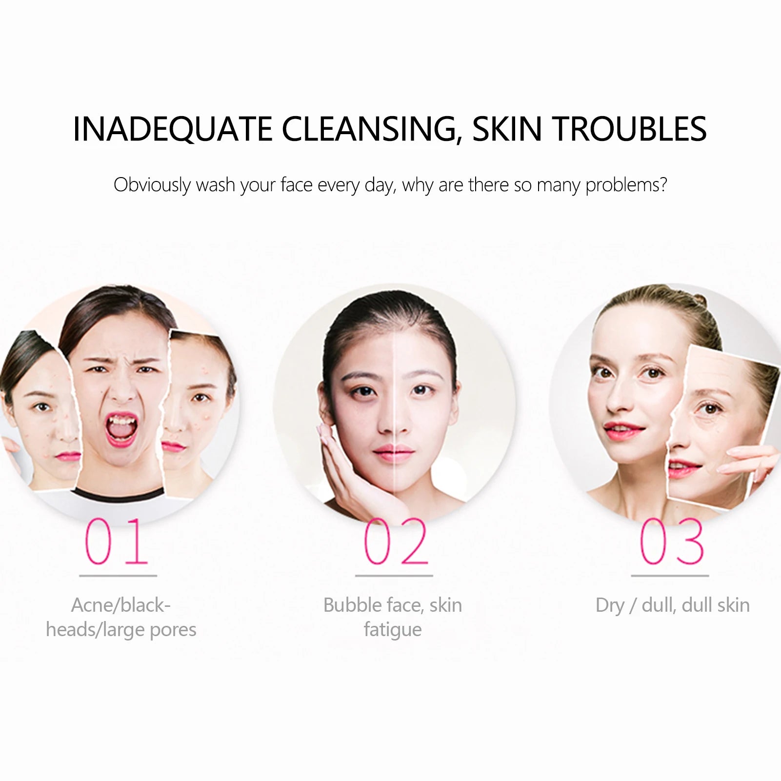 Soft Silicone Face Brush Cleanser and Massager Manual Facial Cleansing Brush Exfoliating Silicone Face Scrubber for Women Man